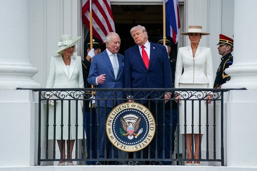 donald trump, melania trump, kralj charles