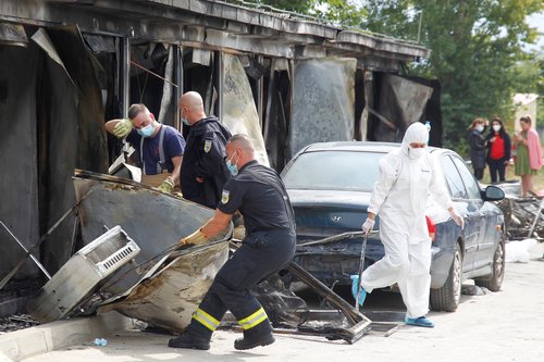 Fire at a hospital for COVID-19 patients, in Tetovo