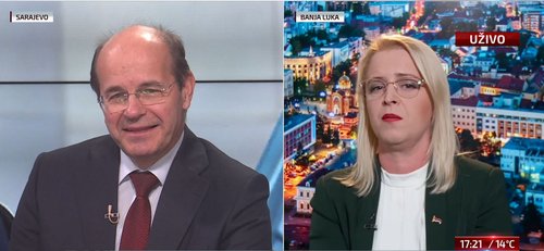 Adil Osmanović i Snežana Novaković Bursać