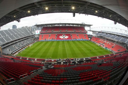 FILE PHOTO: Apr 25, 2026; Toronto, Ontario, CAN; A general view of BMO Field before a match between Atlanta United FC and Toronto FC. Mandatory Credit: John E. Sokolowski-Imagn Images/File Photo