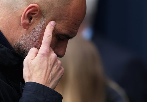 Soccer Football - Premier League - Manchester City v Arsenal - Etihad Stadium, Manchester, Britain - April 19, 2026 Manchester City manager Pep Guardiola before the match REUTERS/Scott Heppell EDITORIAL USE ONLY. NO USE WITH UNAUTHORIZED AUDIO, VIDEO, DAT