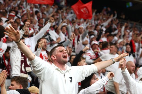 Soccer Football - UEFA Europa League - Final - SC Freiburg v Aston Villa - Besiktas Park, Istanbul, Turkey - May 20, 2026 SC Freiburg fans inside the stadium before the match REUTERS/Manon Cruz