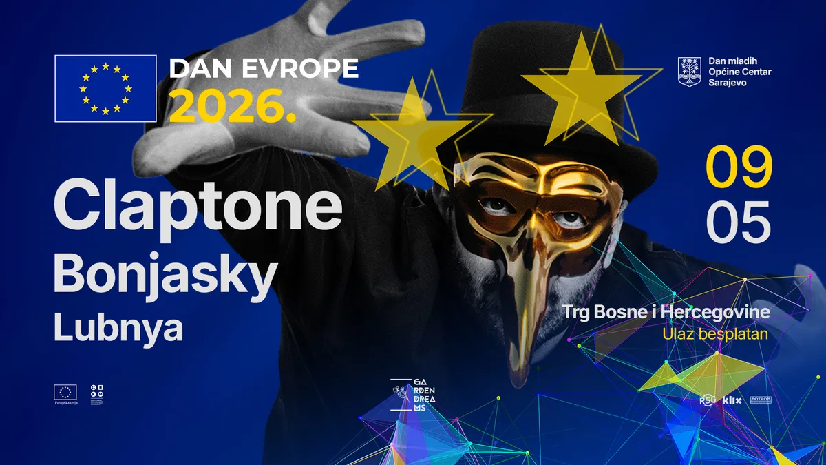 Koncert na otvorenom Garden of Youth povodom Dana Evrope odgađa se za 9. maj