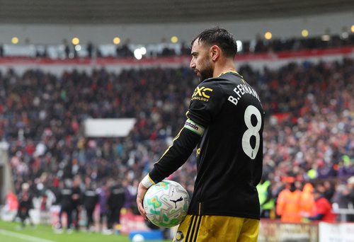 Soccer Football - Premier League - Sunderland v Manchester United - Stadium of Light, Sunderland, Britain - May 9, 2026 Manchester United's Bruno Fernandes REUTERS/Scott Heppell EDITORIAL USE ONLY. NO USE WITH UNAUTHORIZED AUDIO, VIDEO, DATA, FIXTURE LIST