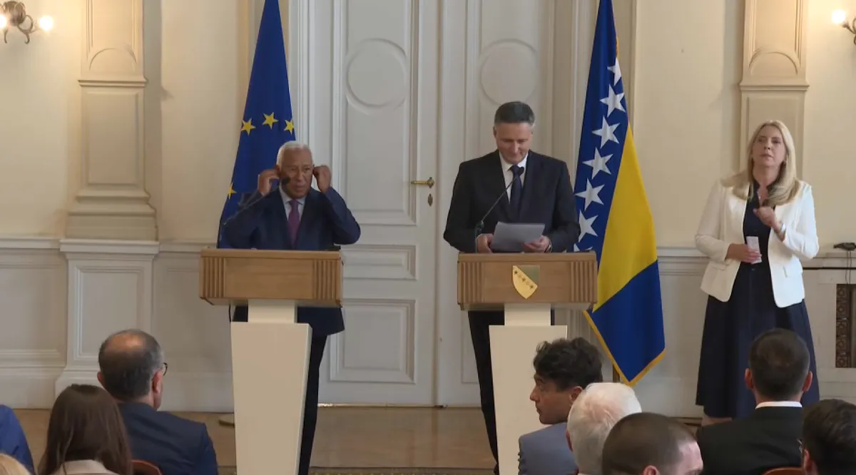 Šta je poručio Antonio Costa tokom boravka u BiH?