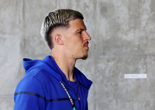 Soccer Football - FIFA World Cup 2026 - Group B - Bosnia and Herzegovina v Qatar - Seattle Stadium, Seattle, Washington, U.S. - June 24, 2026 Bosnia and Herzegovina's Tarik Muharemovic arrives before the match IMAGN IMAGES via Reuters/Blake Dahlin