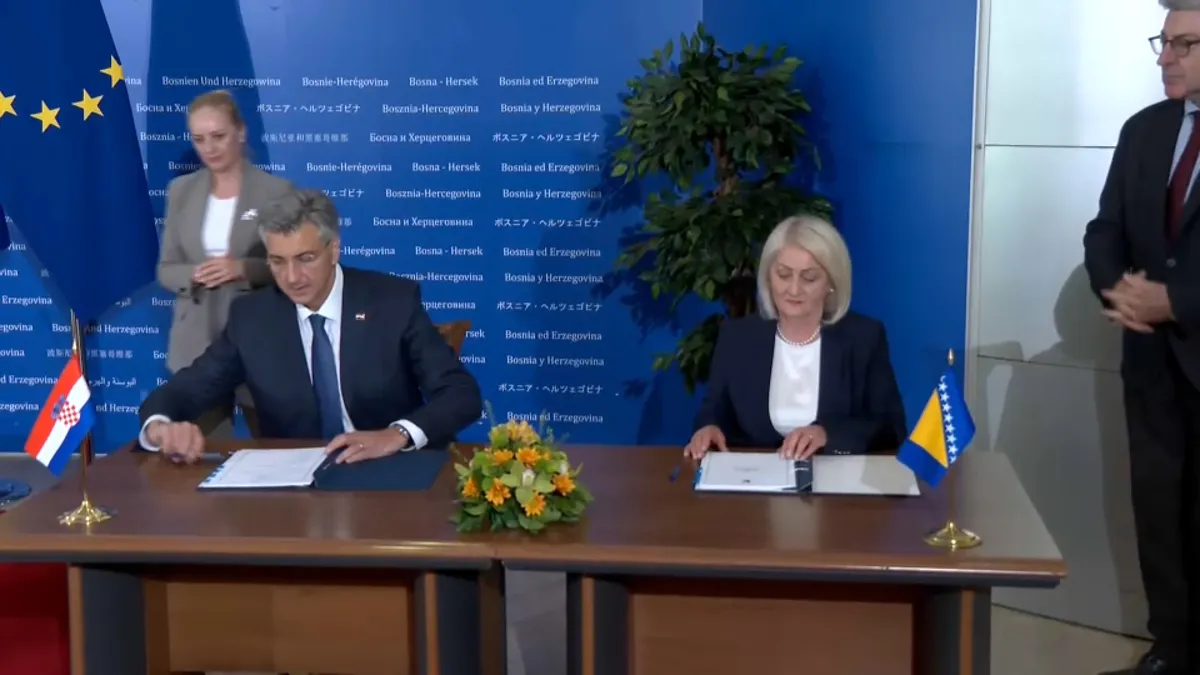 Krišto i Plenković potpisali Ugovor o graničnim prijelazima: