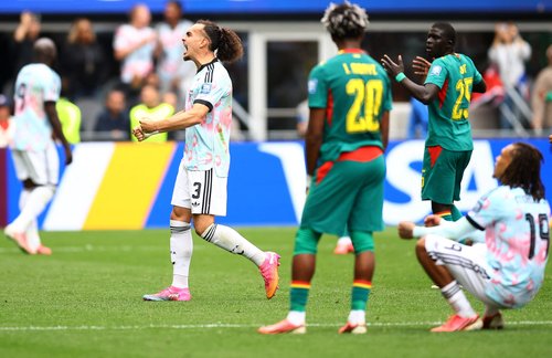 Soccer Football - FIFA World Cup 2026 - Round of 32 - Belgium v Senegal - Seattle Stadium, Seattle, Washington, U.S. - July 1, 2026 Belgium's Arthur Theate reacts after Belgium are awarded a penalty kick following a VAR review REUTERS/Albert Gea