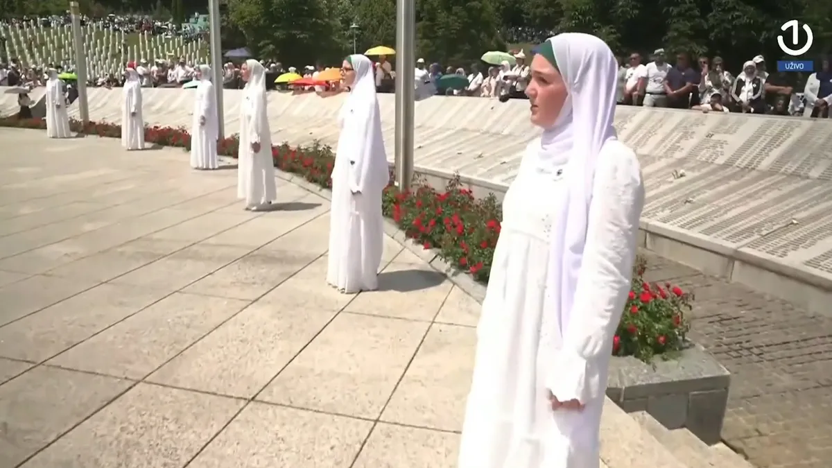 Djeca Srebrenice izvela "Srebrenički inferno": Emotivni prizori iz Potočara VIDEO
