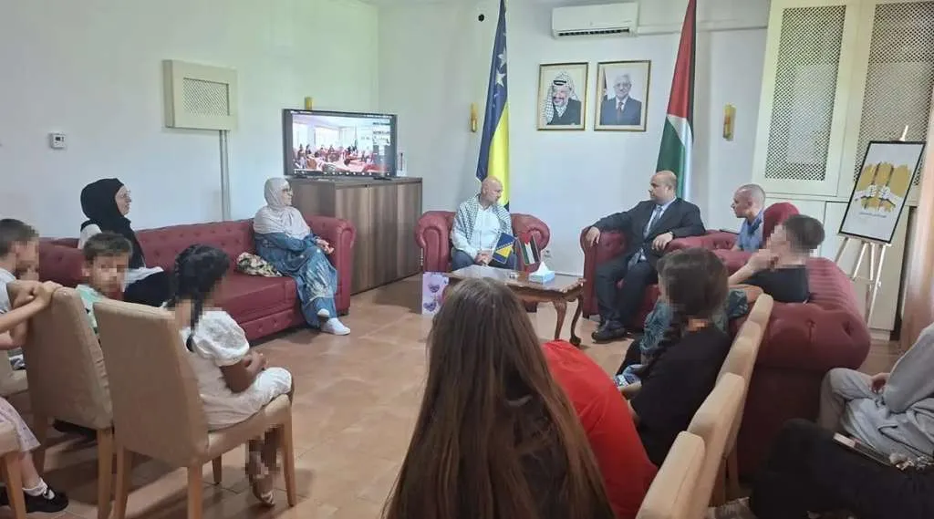 Sarajevo children show solidarity with Palestinian peers through virtual meeting