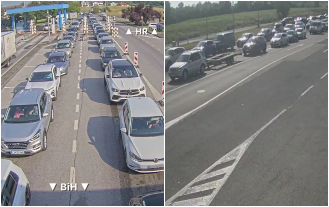 Gužve na granici BiH-Hrvatska, duge kolone i na magistrali prema jugu