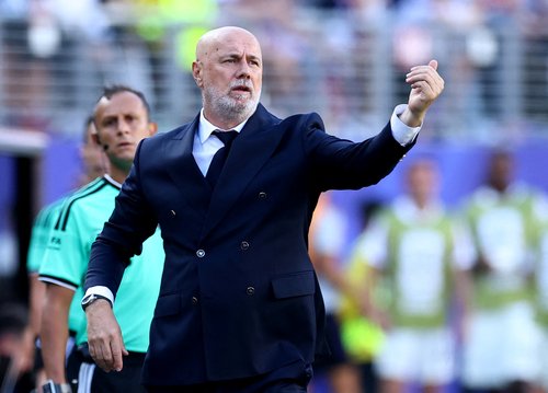 Soccer Football - FIFA World Cup 2026 - Round of 32 - United States v Bosnia and Herzegovina - San Francisco Bay Area Stadium, Santa Clara, California, U.S. - July 1, 2026 Bosnia and Herzegovina coach Sergej Barbarez reacts REUTERS/Phil Noble