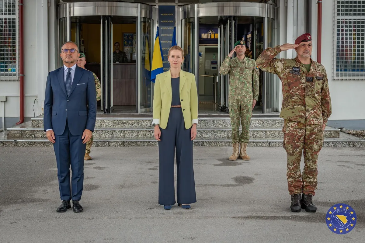 Visoka predstavnica EU Kaja Kallas posjetila vojnike EUFOR-a u Sarajevu