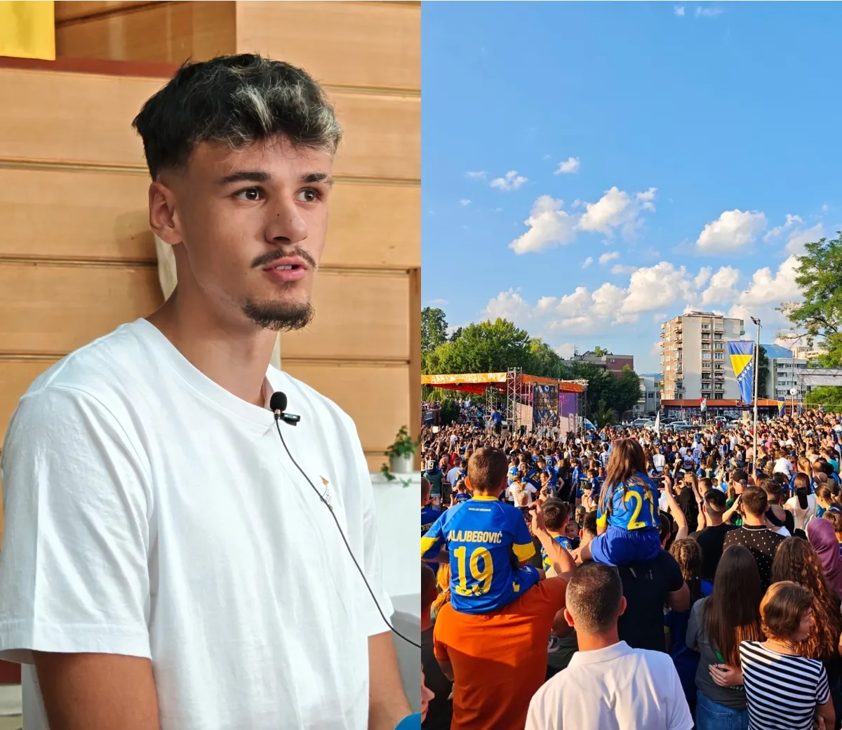 Prepun trg u Bugojnu dočekao Alajbegovića: Drago mi je da djeca nose naše dresove, naredni cilj EURO (VIDEO)