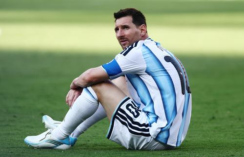 Soccer Football - FIFA World Cup 2026 - Final - Spain v Argentina - New York/New Jersey Stadium, East Rutherford, New Jersey, U.S. - July 19, 2026 Argentina's Lionel Messi looks dejected after the match REUTERS/Lee Smith