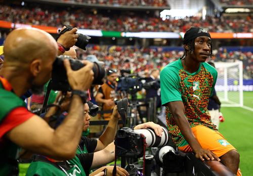 Soccer Football - FIFA World Cup 2026 - Round of 32 - Ivory Coast v Norway - Dallas Stadium, Arlington, Texas, U.S. - June 30, 2026 Ivory Coast's Yan Diomande before the match REUTERS/Kai Pfaffenbach TPX IMAGES OF THE DAY