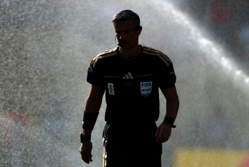 Soccer Football - FIFA World Cup 2026 - Final - Spain v Argentina - New York/New Jersey Stadium, East Rutherford, New Jersey, U.S. - July 19, 2026 Referee Slavko Vincic during the match IMAGN IMAGES via Reuters/Vincent Carchietta