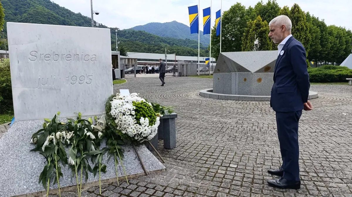 Sadiq Khan becomes first Mayor of London to visit Srebrenica Memorial Center
