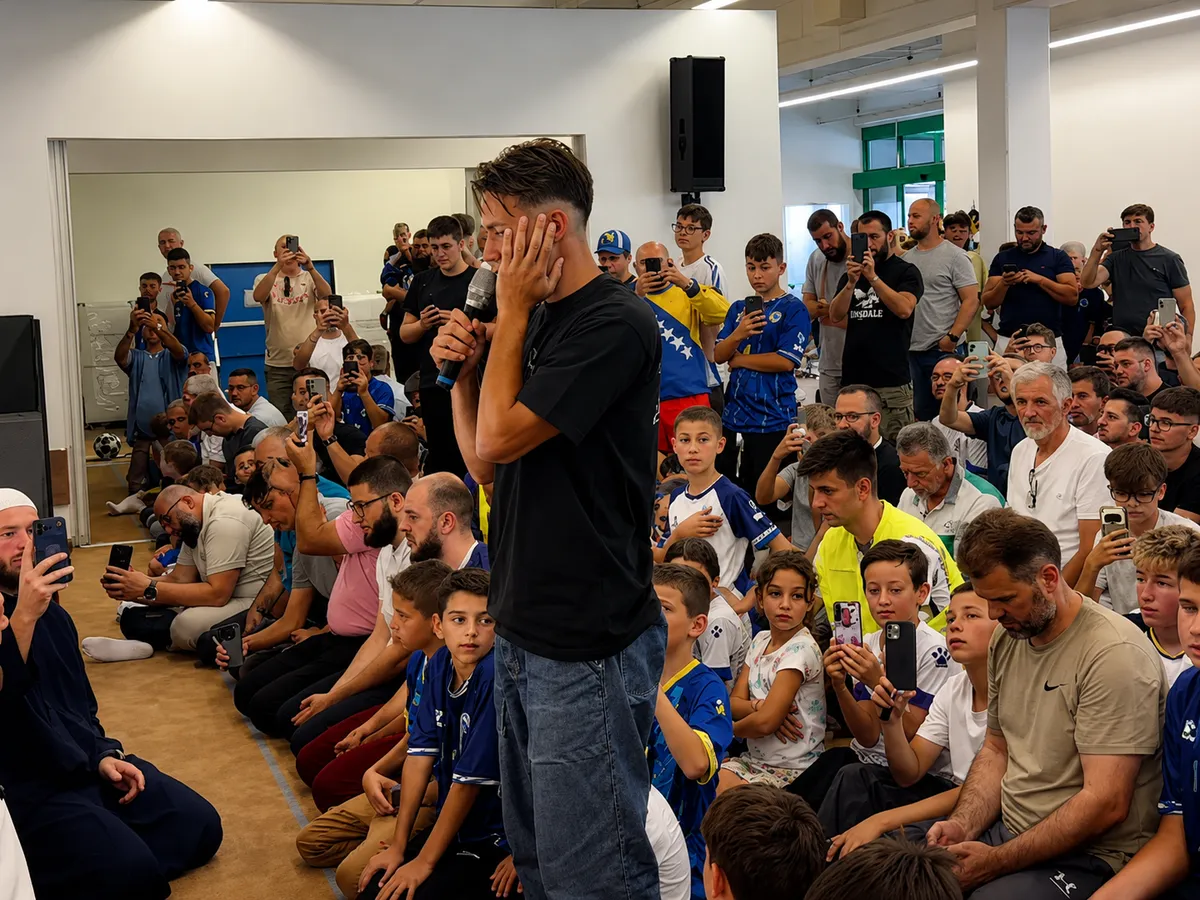 Amar Dedić svečano dočekan u džematu u Grazu, učio je i ezan (VIDEO)