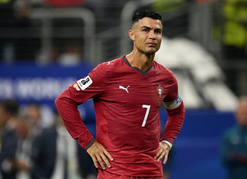 Soccer Football - FIFA World Cup 2026 - Round of 16 - Portugal v Spain - Dallas Stadium, Arlington, Texas, U.S. - July 6, 2026 Portugal's Cristiano Ronaldo looks dejected after the match as Portugal are eliminated from the World Cup IMAGN IMAGES via Reut