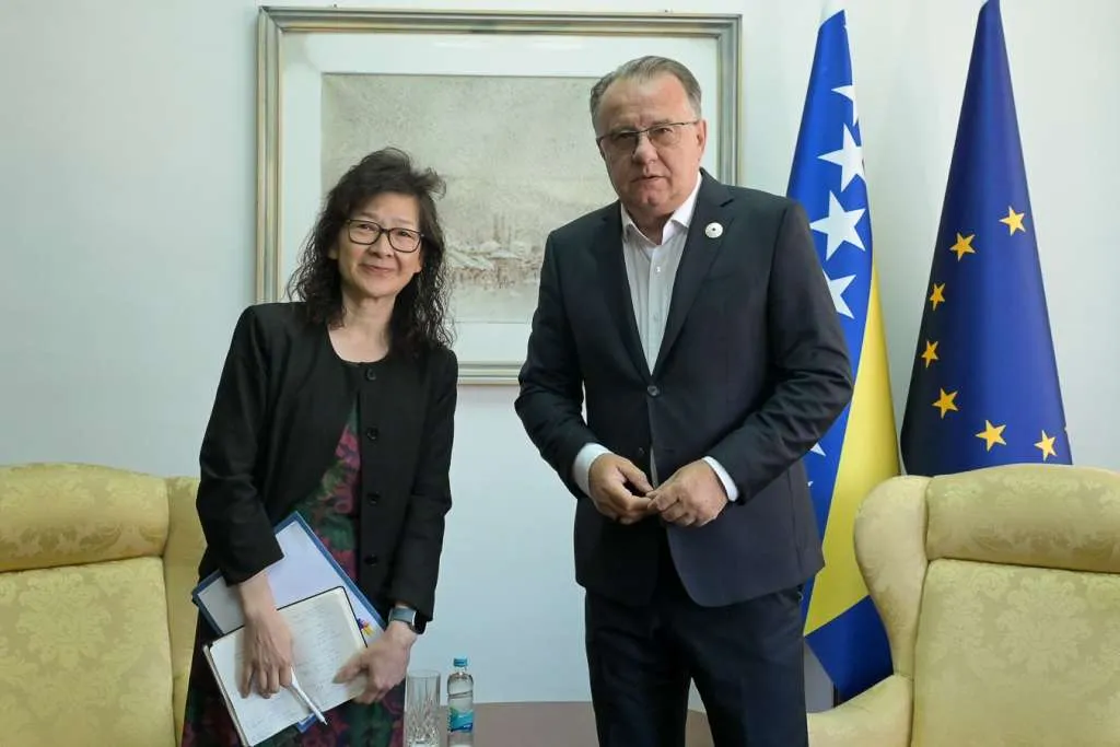 FBiH PM Niksic and World Bank official Xiaoqing Yu discuss ongoing and future development projects