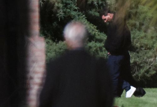 Footballer Lionel Messi arrives at El Prado Cemetery, following the death of Messi's father, Jorge Messi, in Perez, Rosario department, Argentina, August 9, 2026. REUTERS/Agustin Marcarian