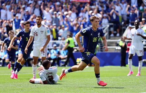 Soccer Football - FIFA World Cup 2026 - Group B - Bosnia and Herzegovina v Qatar - Seattle Stadium, Seattle, Washington, U.S. - June 24, 2026 Bosnia and Herzegovina's Ermin Mahmic celebrates scoring their third goal IMAGN IMAGES via Reuters/Blake Dahlin