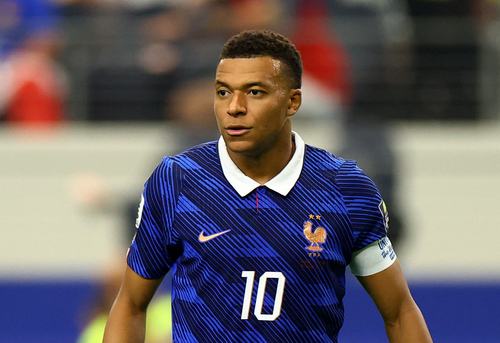 Soccer Football - FIFA World Cup 2026 - Semi Final - France v Spain - Dallas Stadium, Arlington, Texas, U.S. - July 14, 2026 France's Kylian Mbappe during the match REUTERS/Hannah Mckay