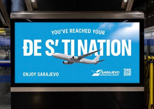 đestination aerodrom sarajevo