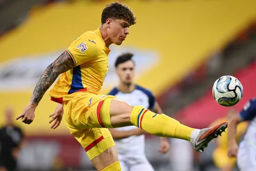 đSoccer Football - UEFA Nations League - Group B4 - Romania v Bosnia and Herzegovina - National Arena, Bucharest, Romania - September 28, 2026 Romania's Andrei Coubis in action Inquam Photos via REUTERS/Eduard Vinatoru ROMANIA OUT. NO COMMERCIAL OR EDITOR