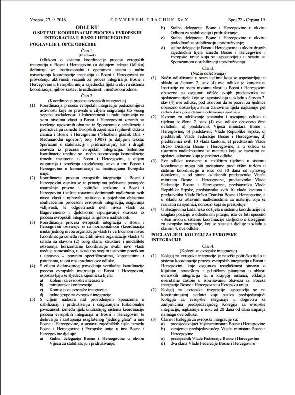 Pročitajte šta donosi "novi" Mehanizam koordinacije