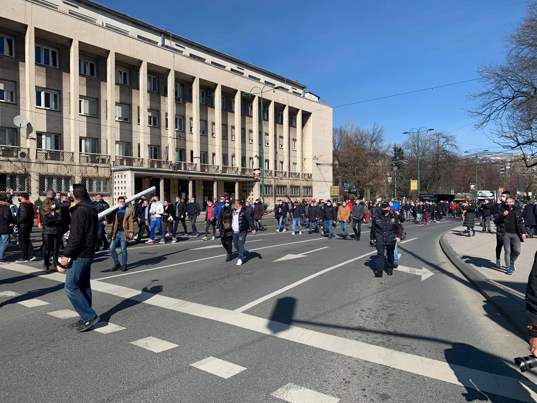 Blokiran saobraćaj u Sarajevu,