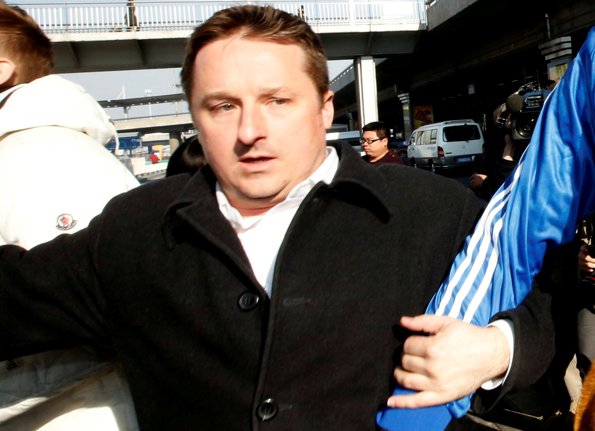 FILE PHOTO: Canadian businessman Michael Spavor arrives at Beijing Capital International Airport