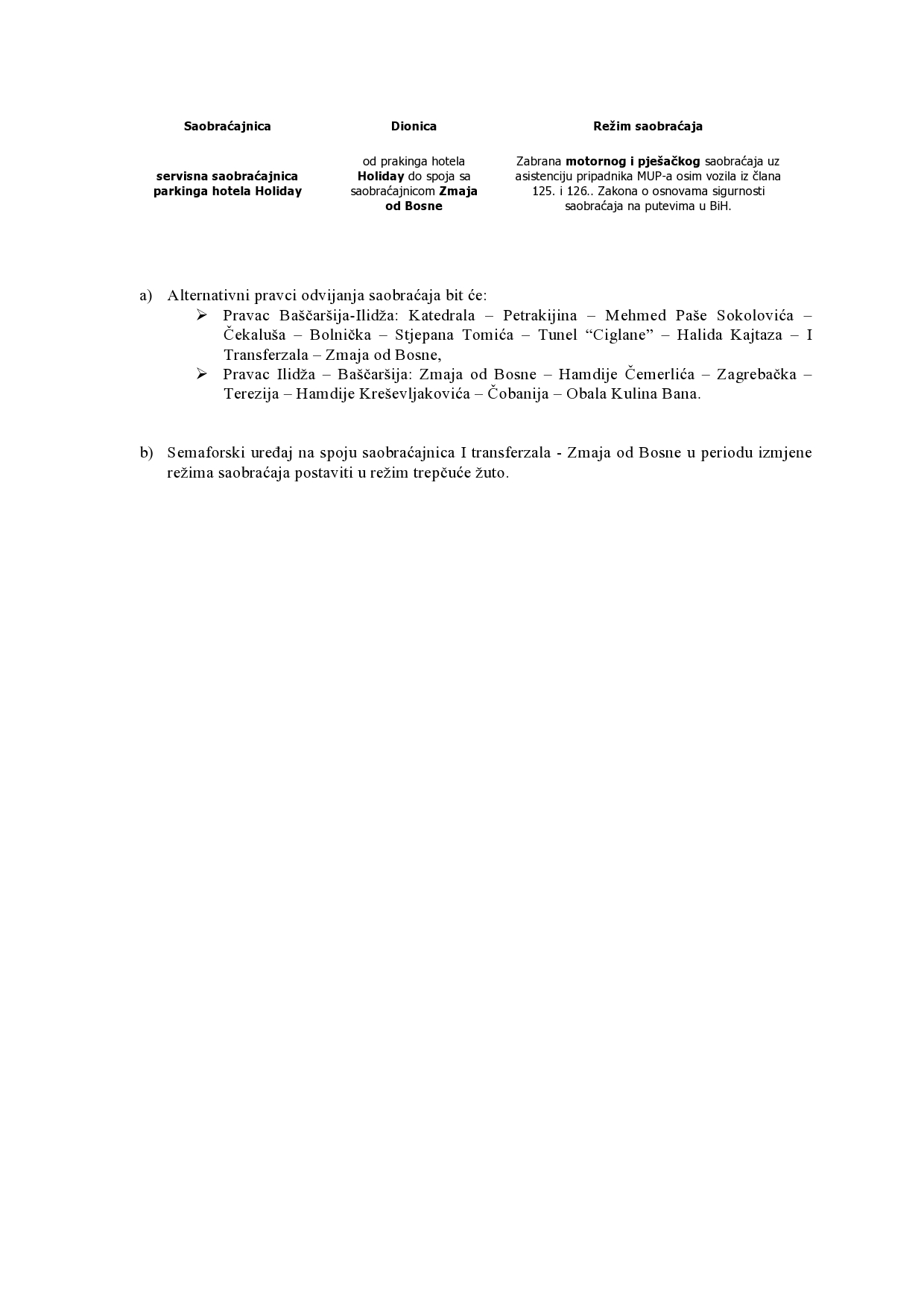 spisak ulica na kojima je odobrena privremena obustava saobraćaja i alternativni pravci kretanja-page0003