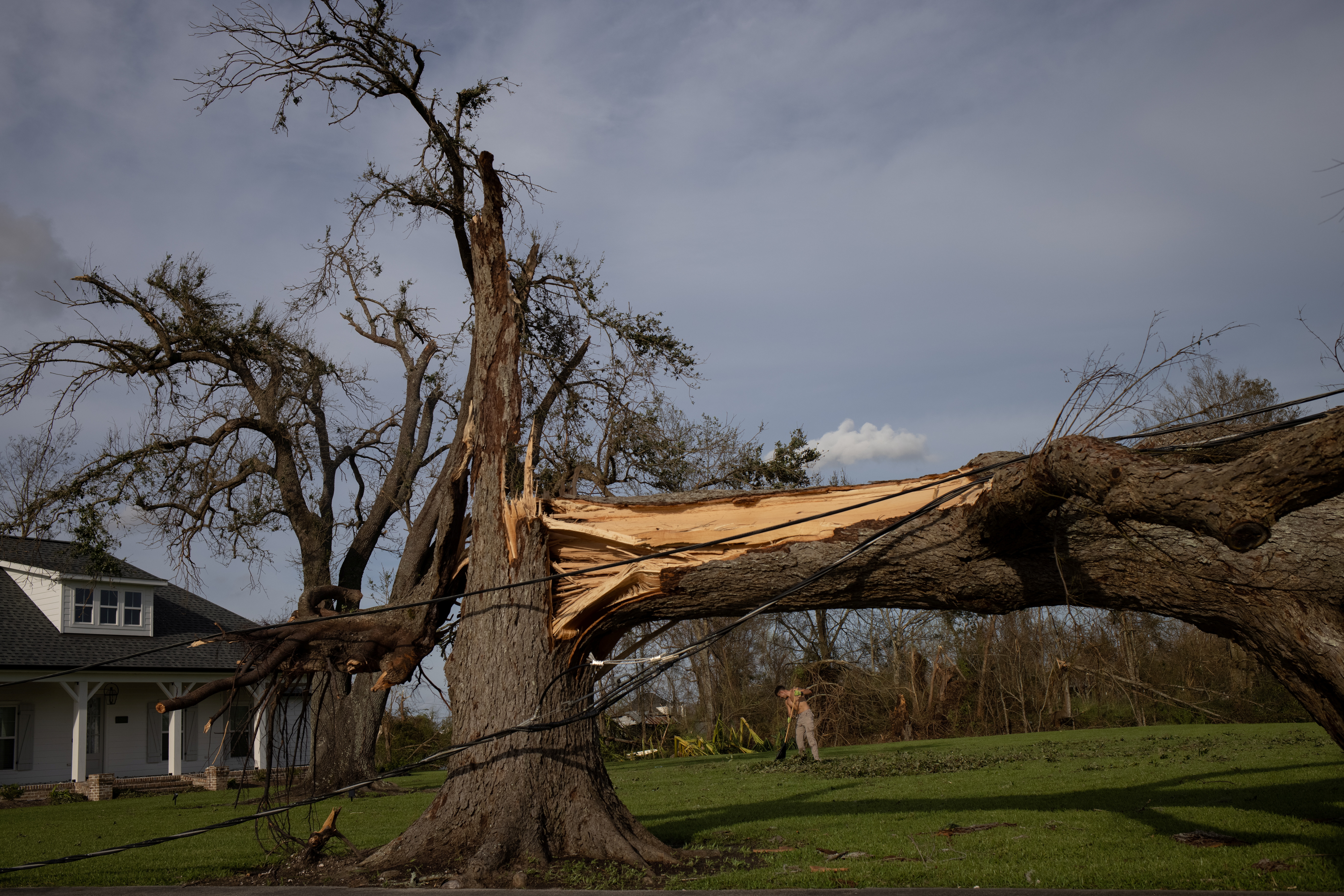 Aftermath of Hurricane Ida in Louisiana