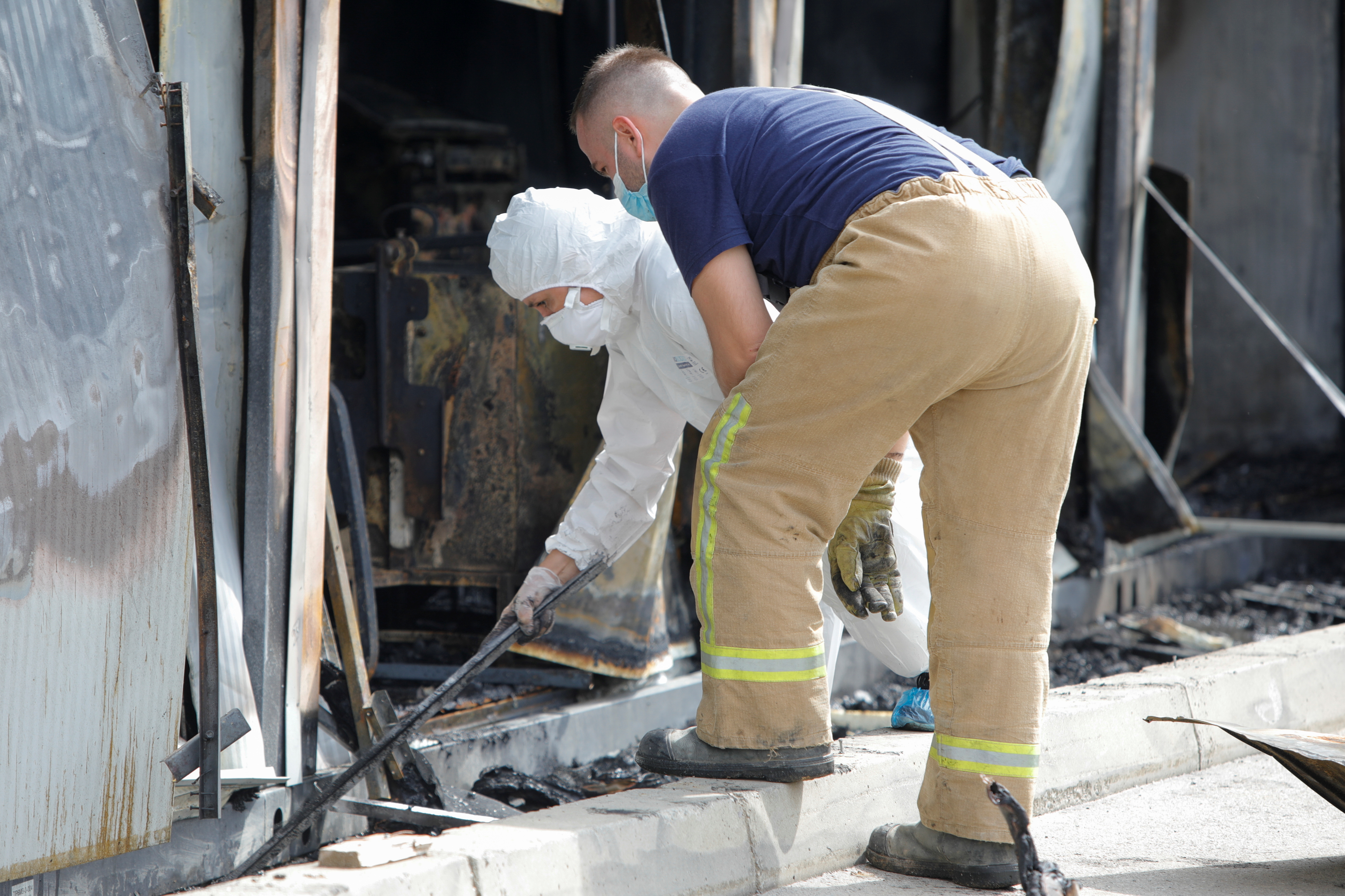 Fire at a hospital for COVID-19 patients, in Tetovo