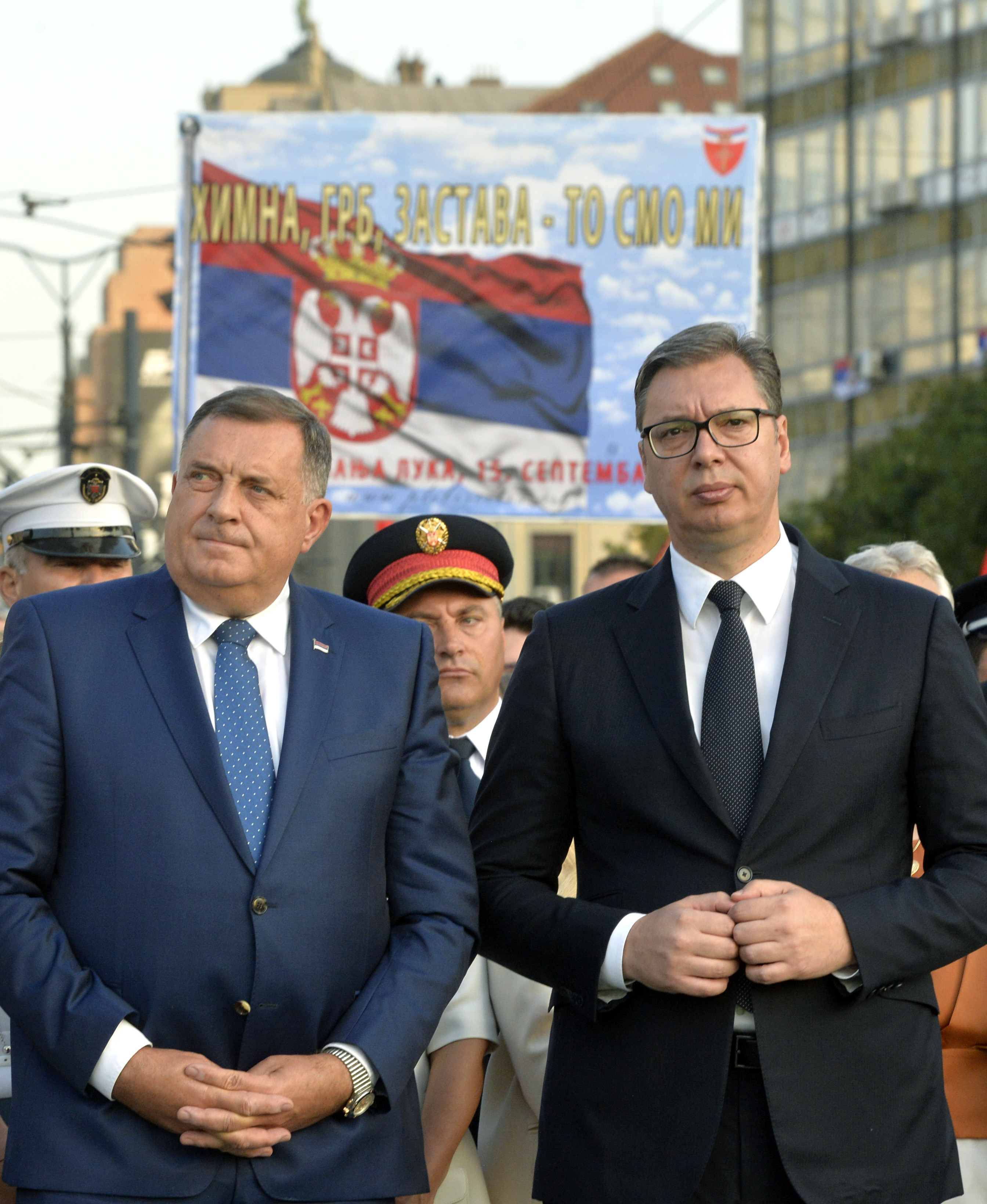 Dodik i Vučić (TANJUG/ RADE PRELIC)
