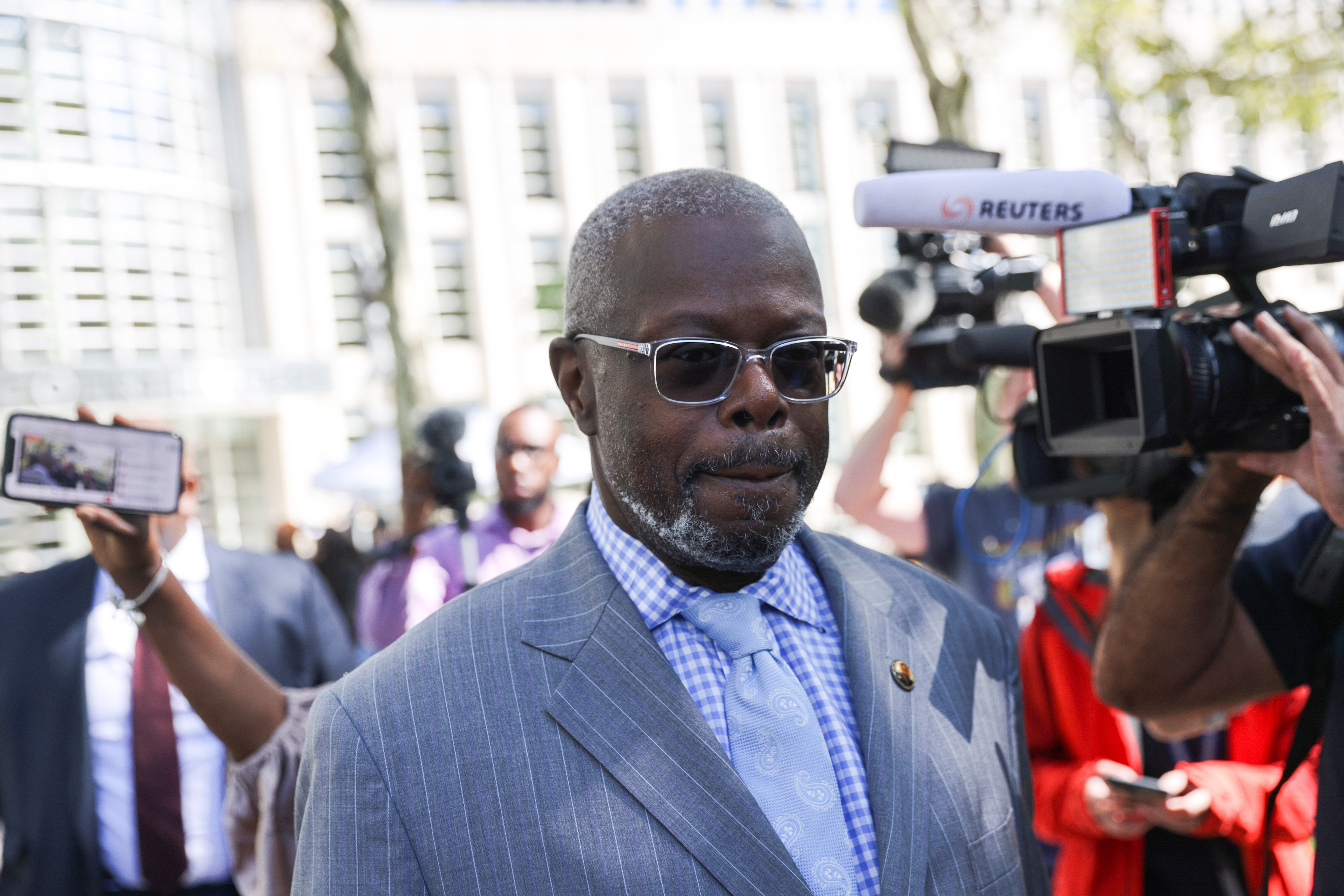 Singer R. Kelly's sex abuse trial at Brooklyn's Federal District Court in Brooklyn, New York