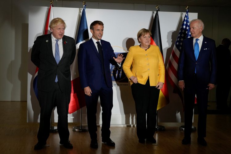 G20 merkel johnson macrone