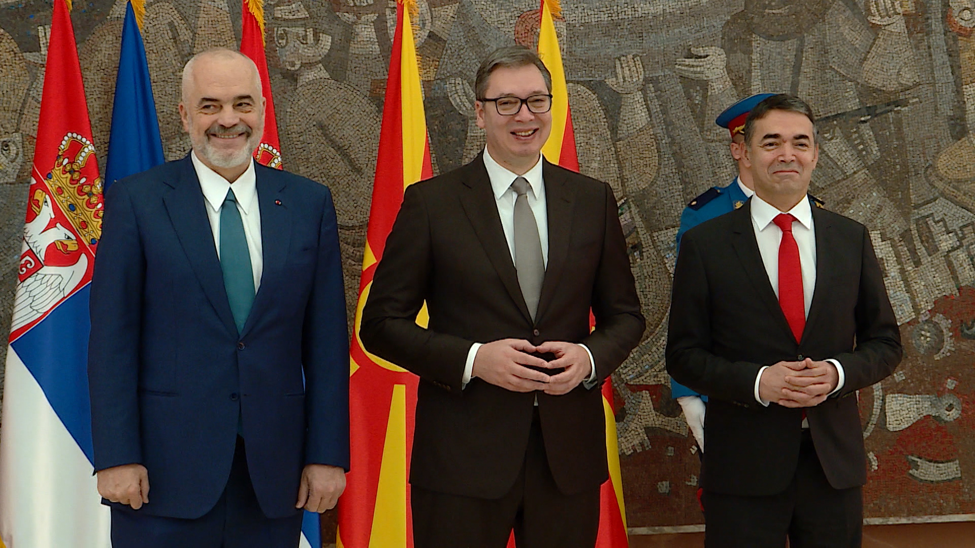 Edi Ram, Aleksandar Vučić i Nikola Dimitrov