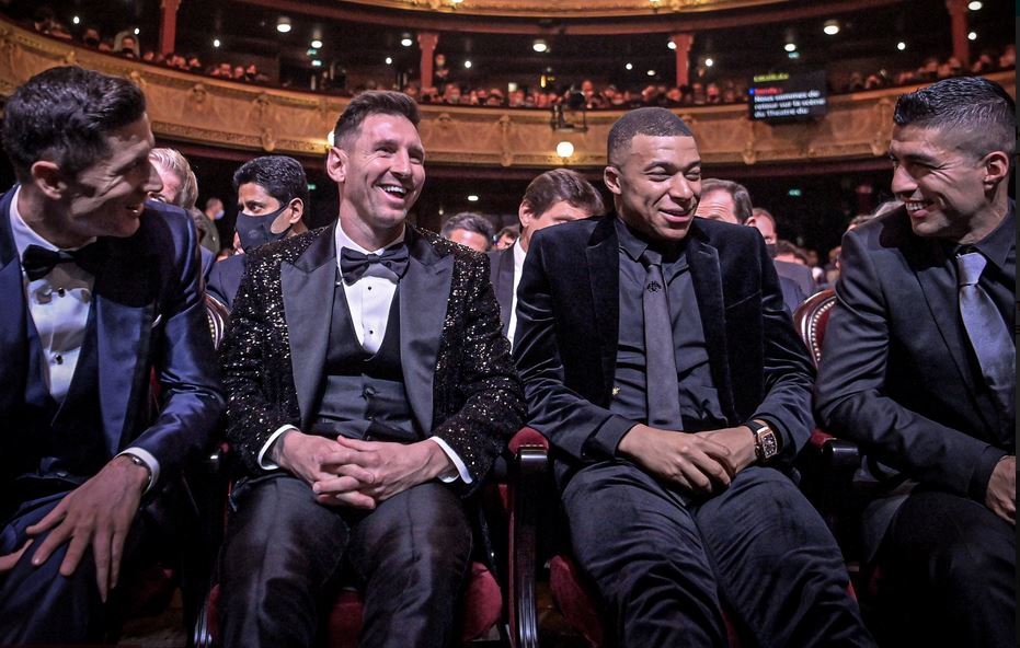 Robert Lewandowski, Lionel Messi, Kylian Mbappe i Luis Suarez