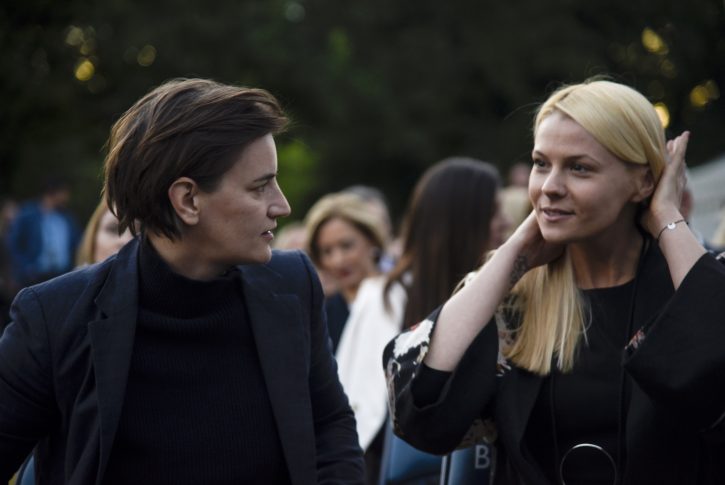 Ane Brnabić i Milica Đurđić