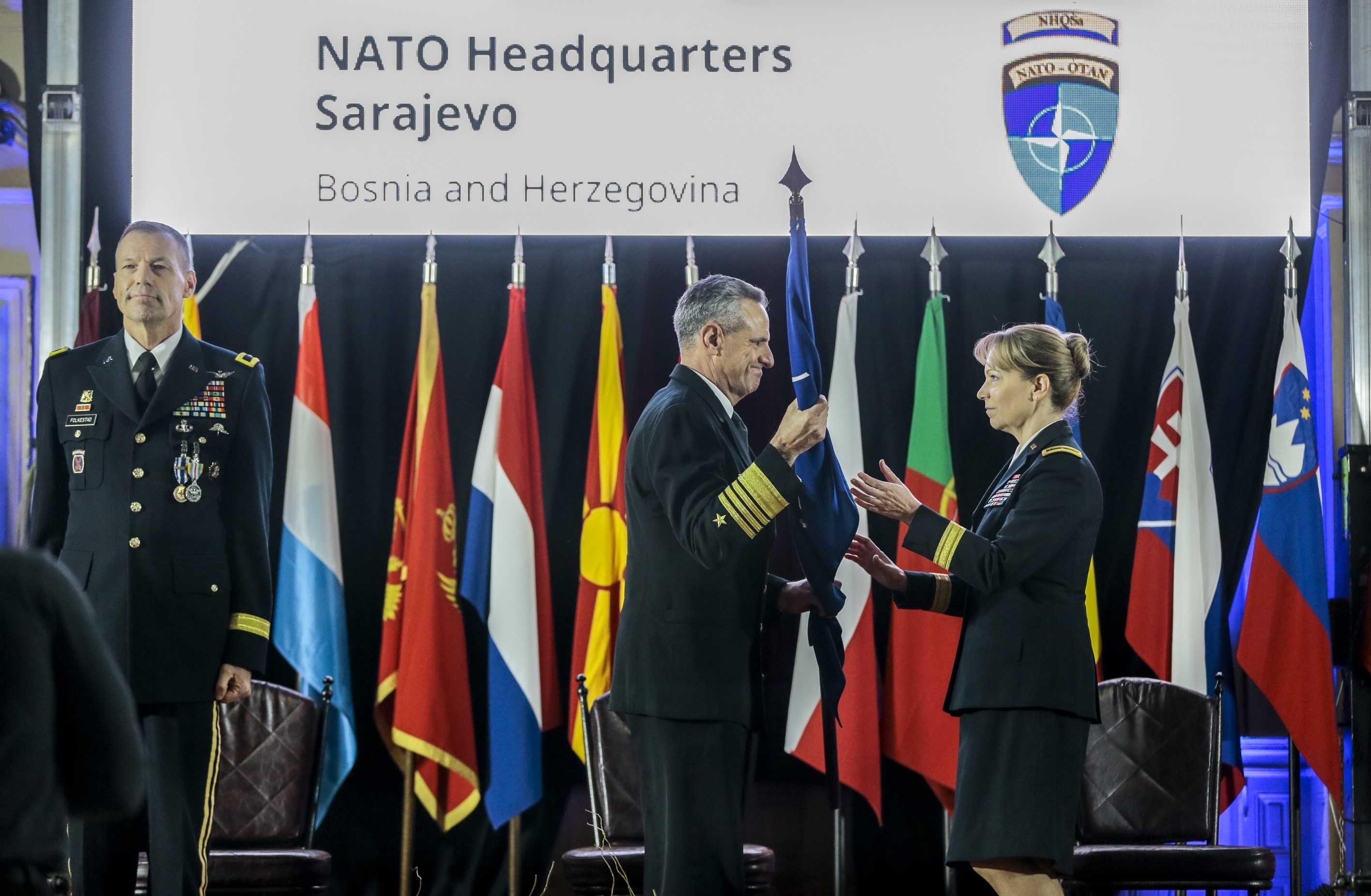 Preuzela dužnost: Brigadna generalica Pamela L. McGaha na čelu NATO štaba Sarajevo