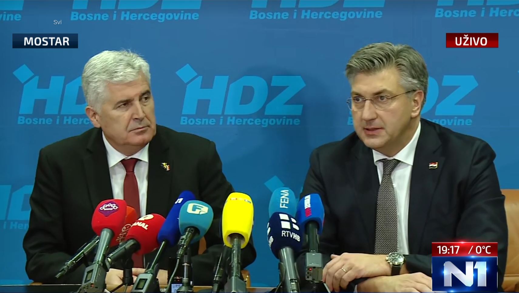 Čović i Plenković u Mostaru