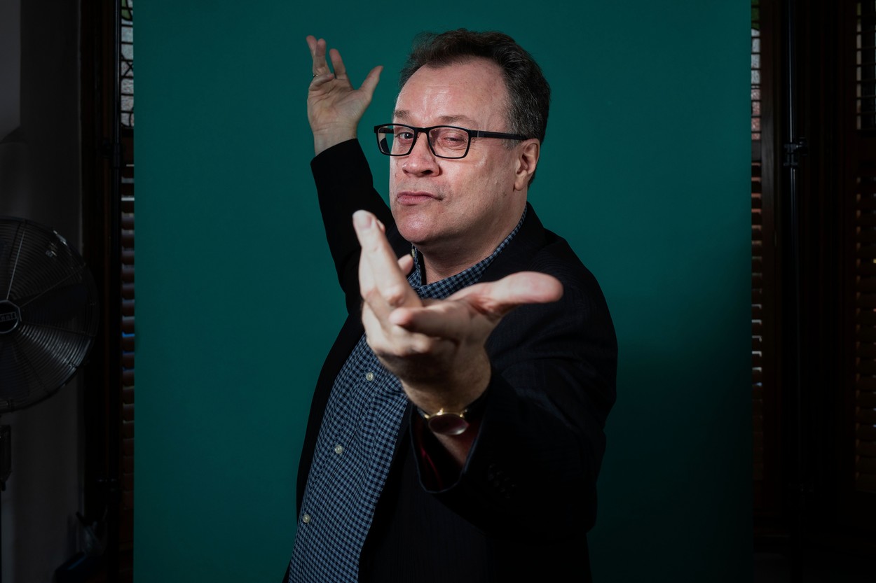 Russell T Davies photoshoot, Manchester, UK - 10 Dec 2020