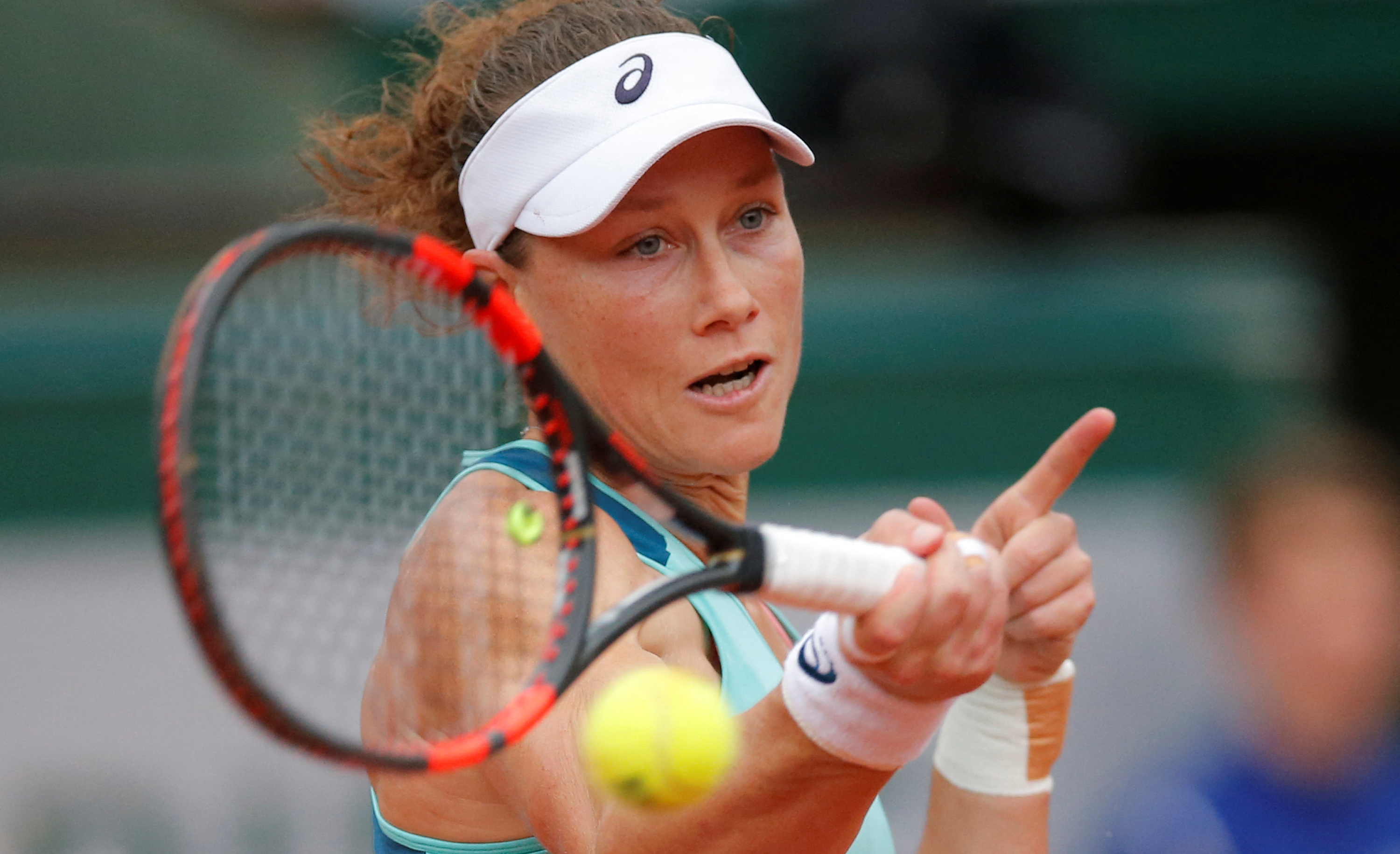 FILE PHOTO: Tennis - French Open - Roland Garros -  Samantha Stosur of Australia v Tsvetana Pironkova of Bulgaria