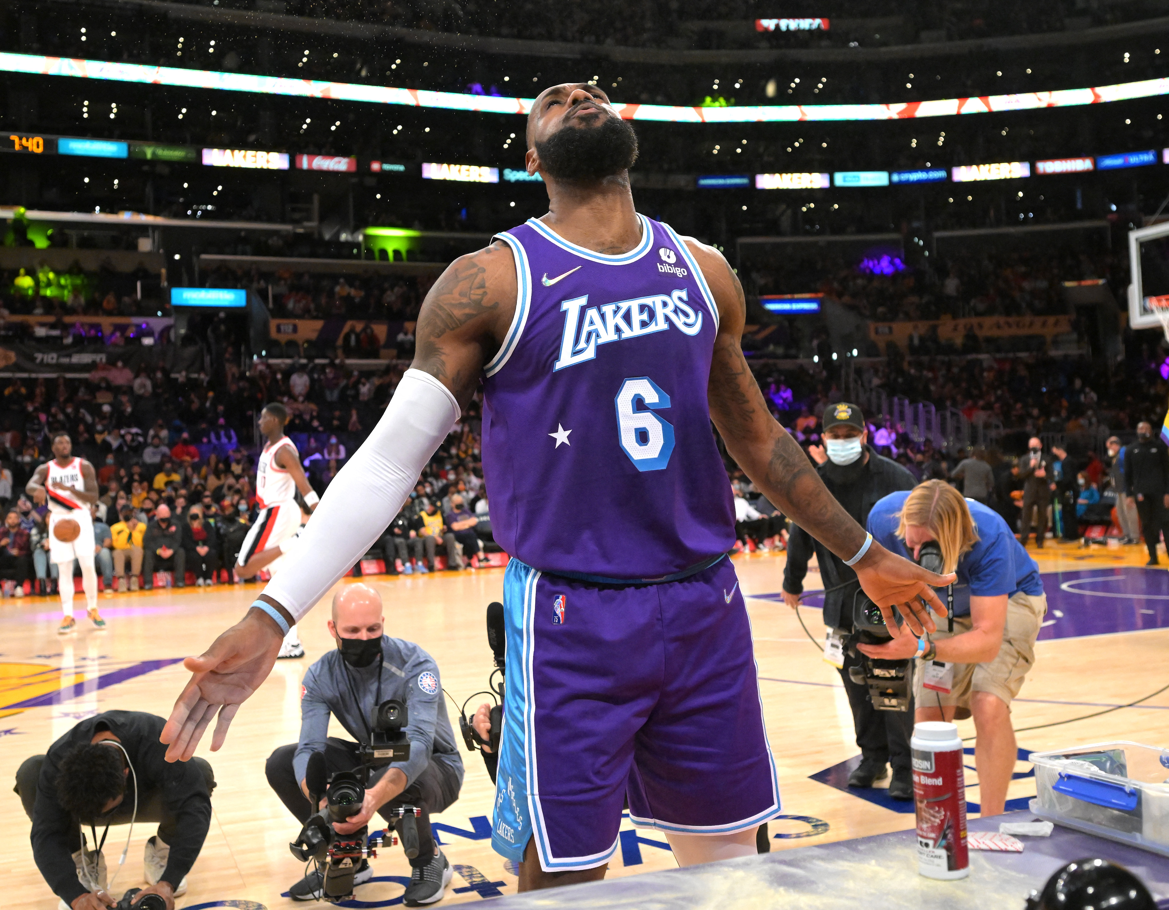 NBA: Portland Trail Blazers at Los Angeles Lakers