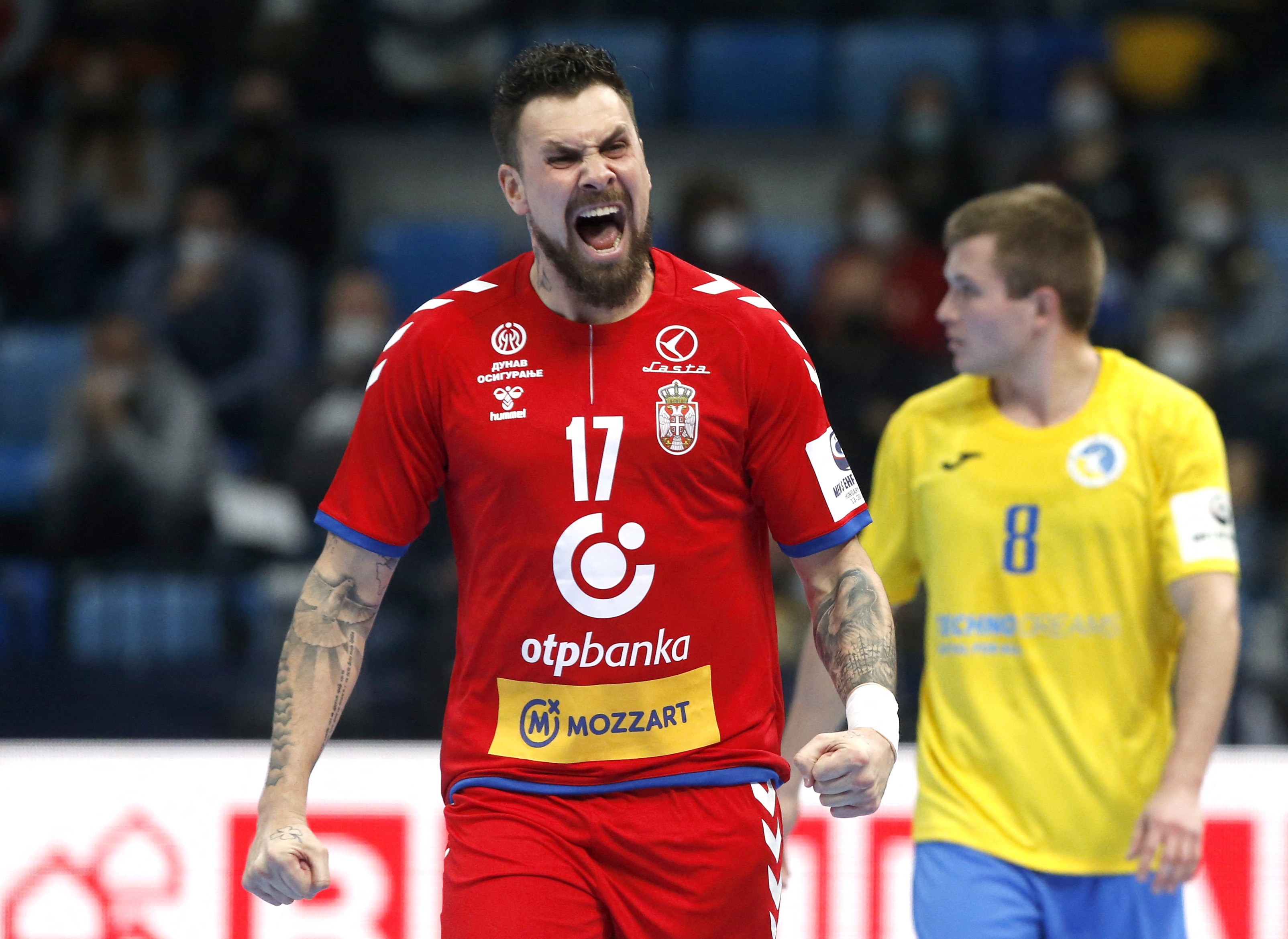 EHF 2022 Men's European Handball Championship - Group C - Serbia v Ukraine