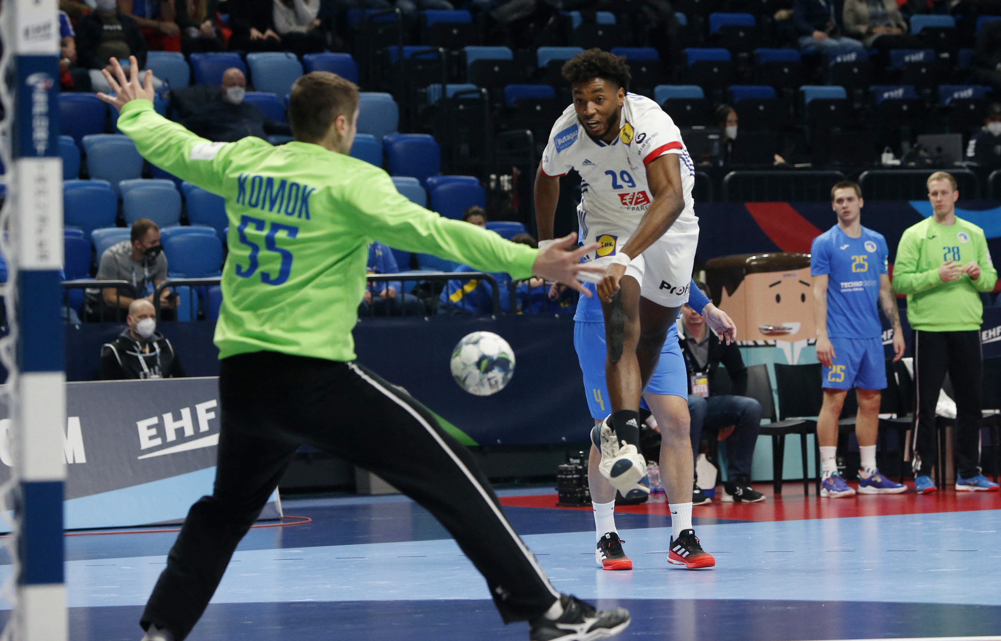 EHF 2022 Men's European Handball Championship - Group C - France v Ukraine