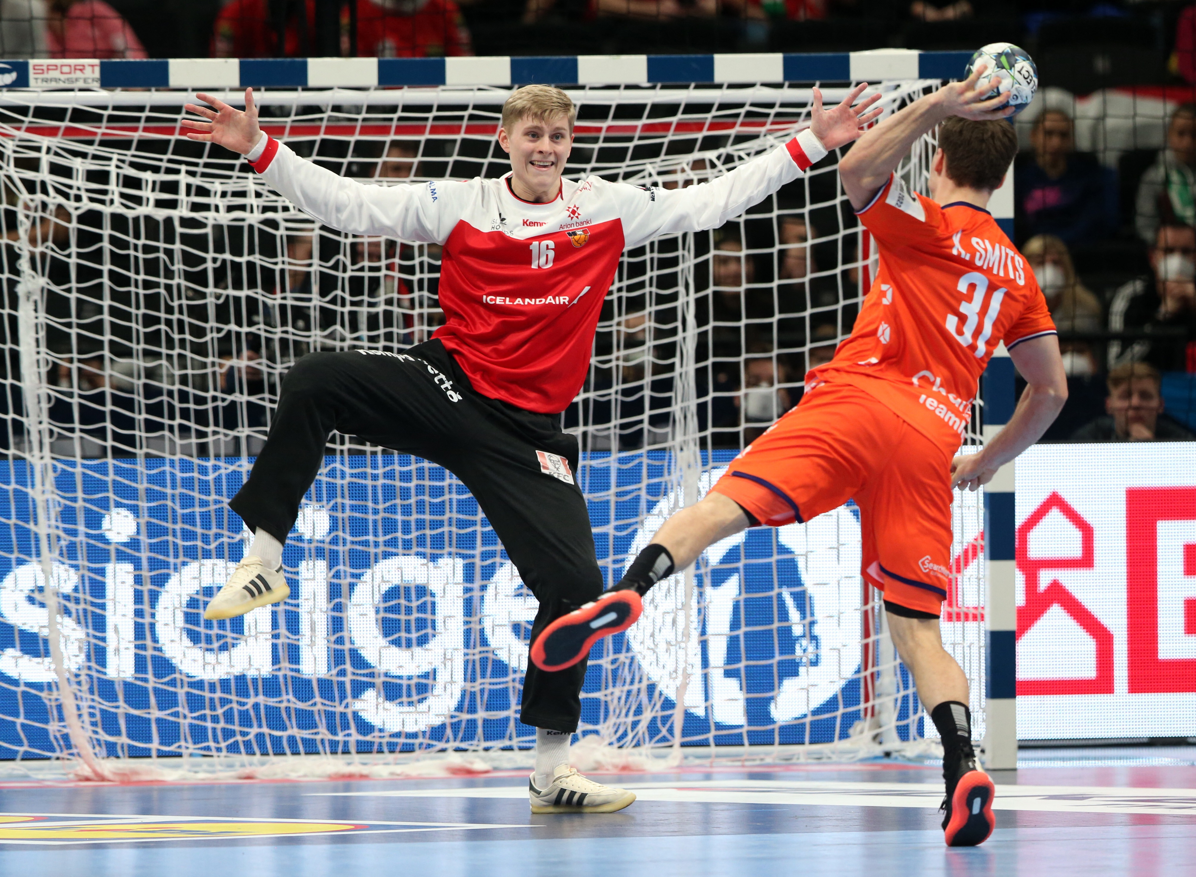 EHF 2022 Men's European Handball Championship - Group B - Iceland v Netherlands